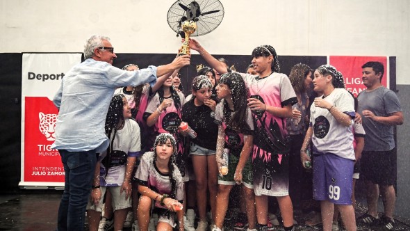 Julio Zamora acompañó el cierre de la Liga de Fútbol Infantil del Municipio de Tigre