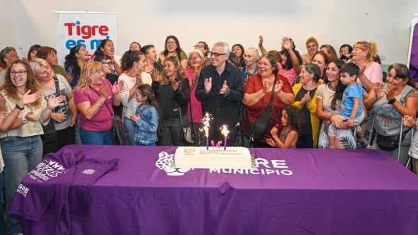 Julio Zamora a vecinas de Tigre: "Hay problemáticas de género que aún persisten y debemos seguir trabajando con mucho compromiso"
