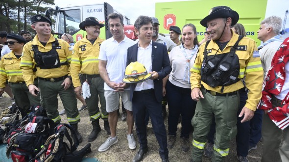 Kicillof participó de una jornada de formación y prevención de incendios forestales