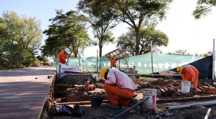 Vicente López avanza con las obras del Parque Paraná