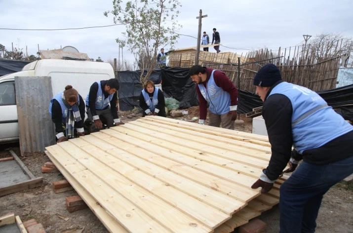 Nueva intervención de la fundación "Techo" junto al Municipio de Zárate 