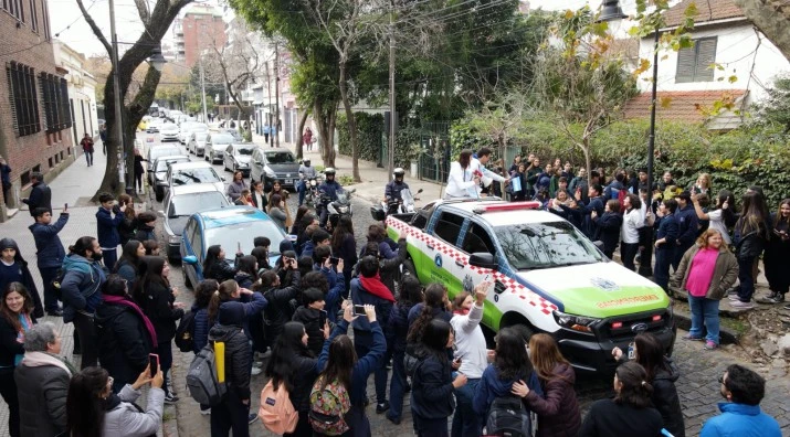 Masivo festejo en San Isidro para recibir al medallista olímpico Mateo Majdalani