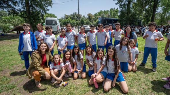Mariel Fernández encabezó el cierre de año del programa "Mi Escuela Recicla"