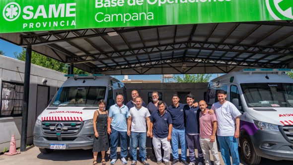 En 2025, el SAME de Campana realizó 9.000 intervenciones en la ciudad