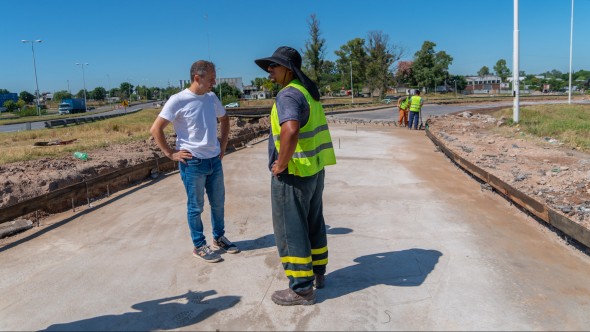 Abella destacó la calidad de la obra de reconstrucción del "rulo" de Ruta 6 a la Ruta 9