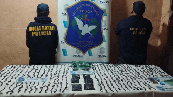 Golpe al narcomenudeo en Maschwitz: tres detenidos y 785 dosis de cocaína secuestradas