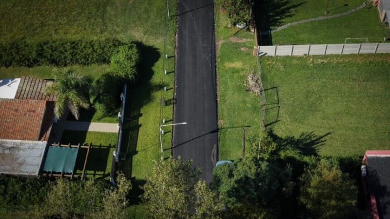 Pergamino: histórica obra en barrio Aeroclub con la pavimentación de calle El Ruiseñor